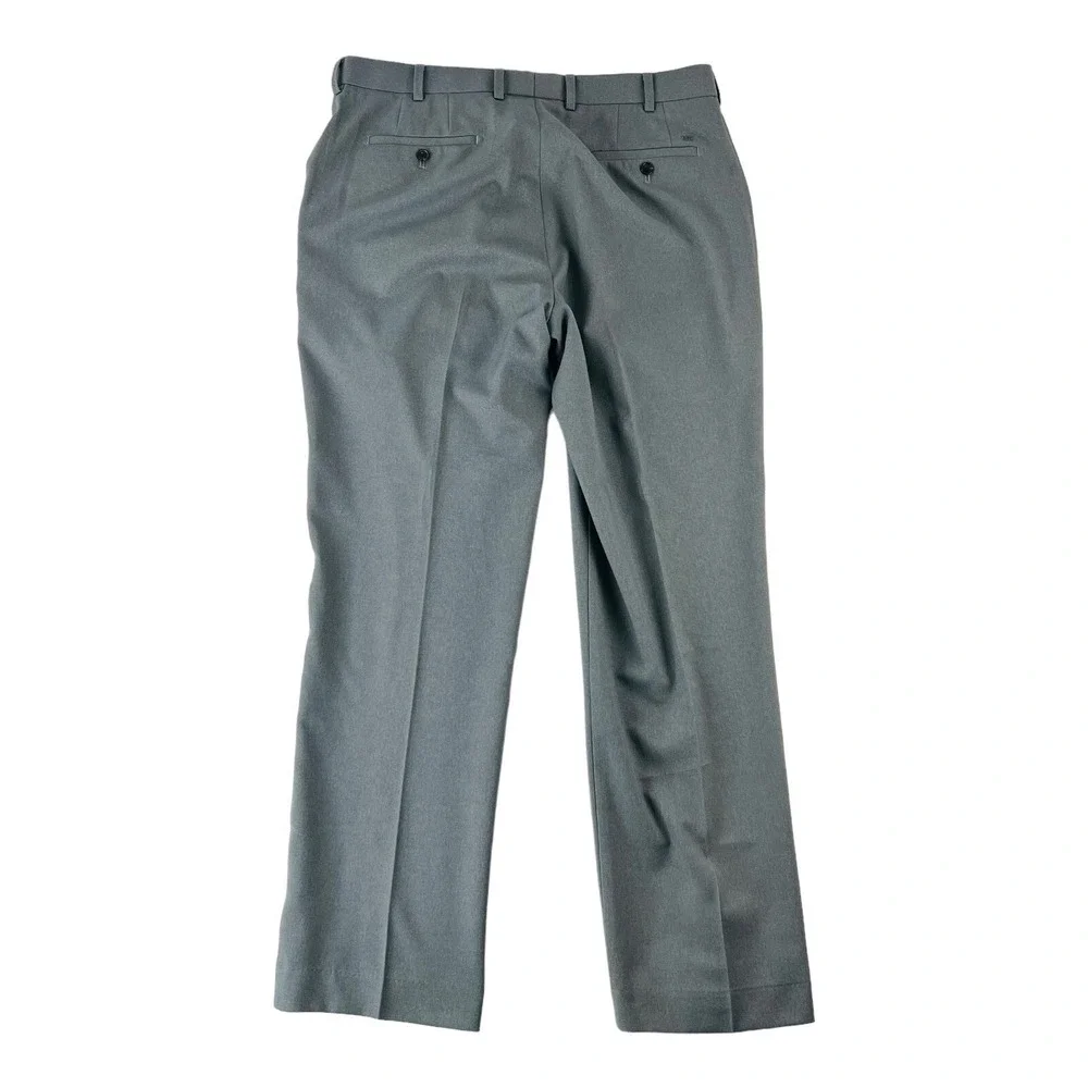 Peter MIllar Wicking Gray Flat Front Polyester Golf‎ Pants Mens Size 36X32